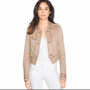 Cropped tan jacket 🧥-White House black market